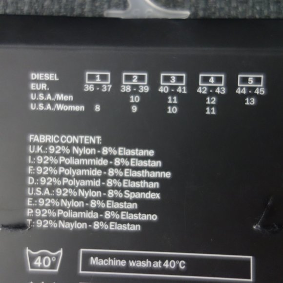 Diesel HIGHROLLER CALZINO Hearts Diamonds Spades Clubs Socks *New in Package* - Picture 7 of 10